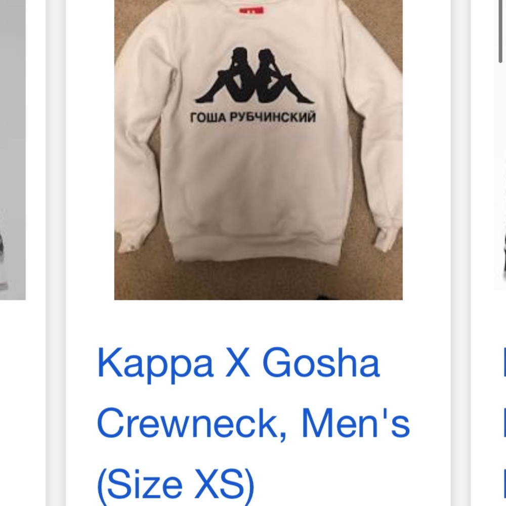 GOSHA X KAPPA COLLAB SWEATSHIRT🤌🏼😋
